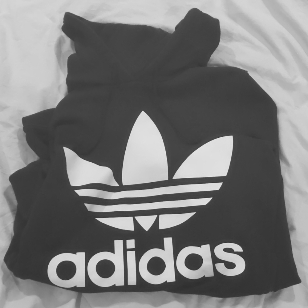 Adidas logo hoodie S